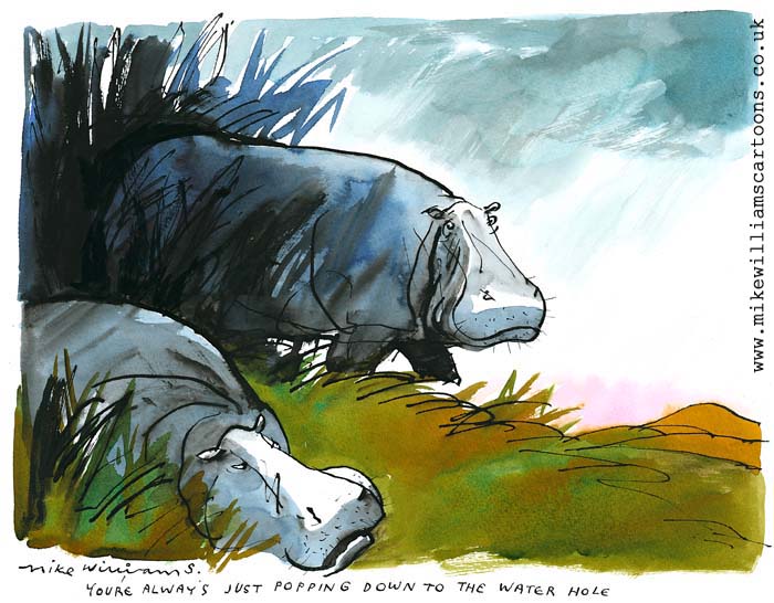 The Water Hole cartoon by Mike Williams